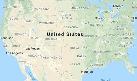 Map of the United States