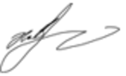 Signature of the president