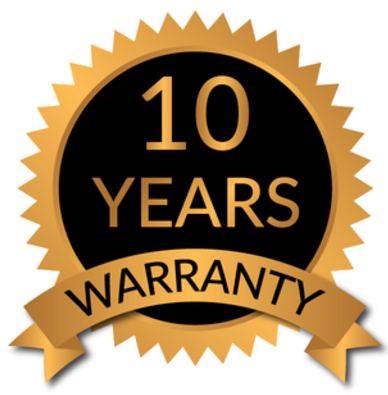 Ten years warranty seal